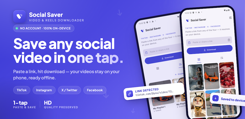 Social Saver — Download videos on Android